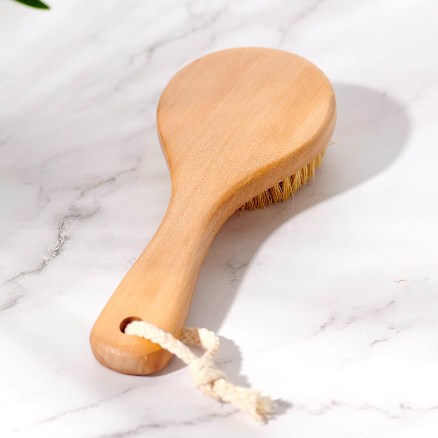 Bamboo Dry Body Brush With 4.5" Handle