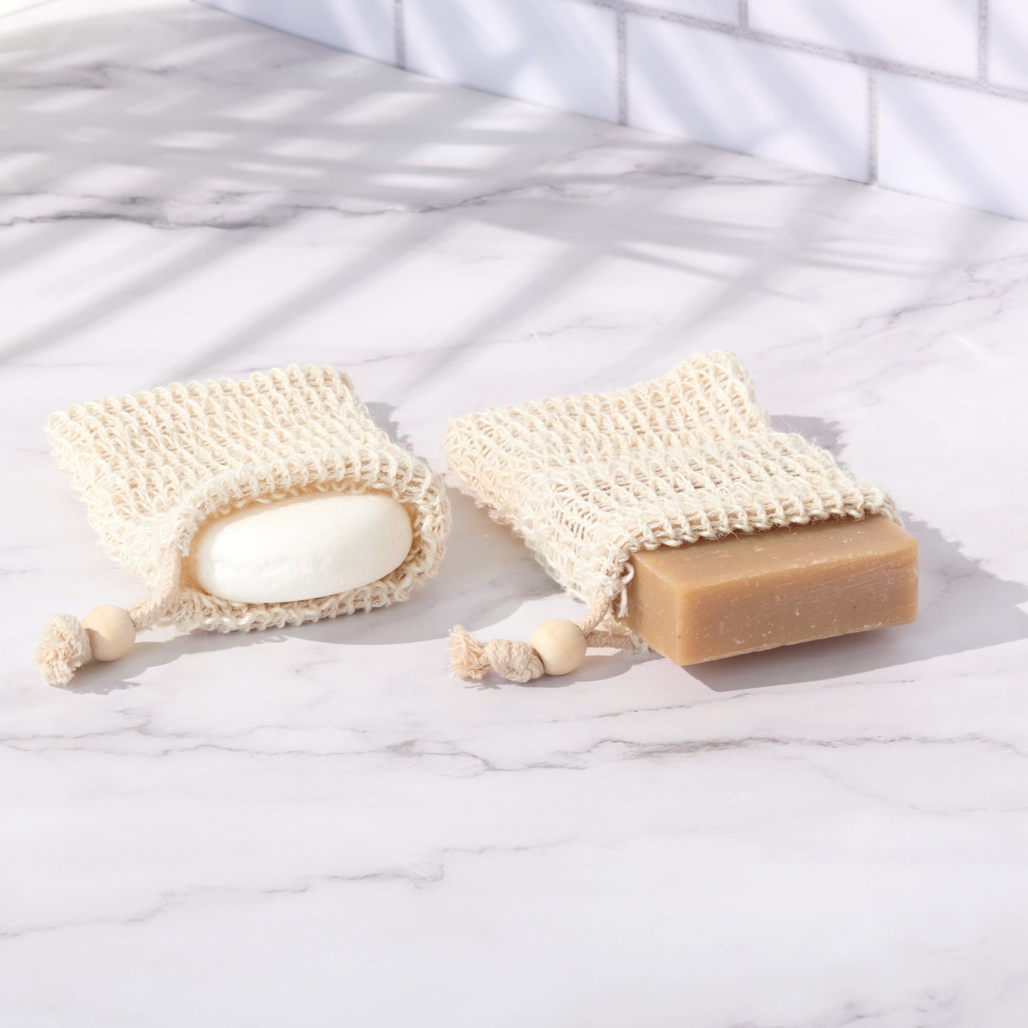 Cotton Sisal Soap Saver Bag