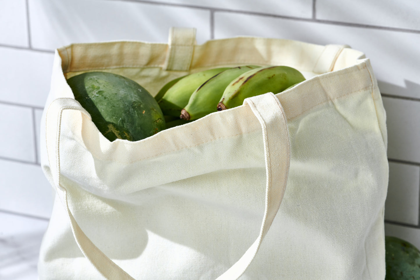 Cotton Grocery Tote Bag (Without Pockets)