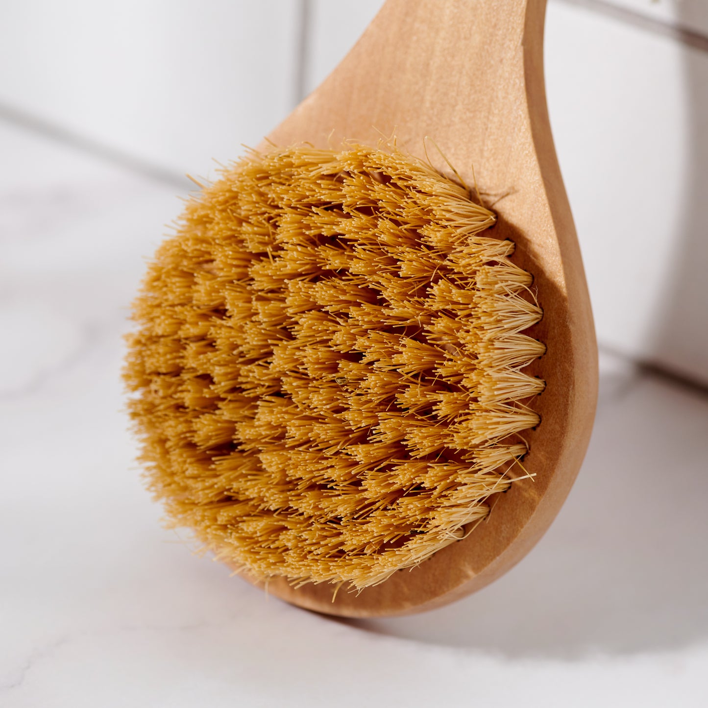 Bamboo Dry Body Brush With 4.5" Handle