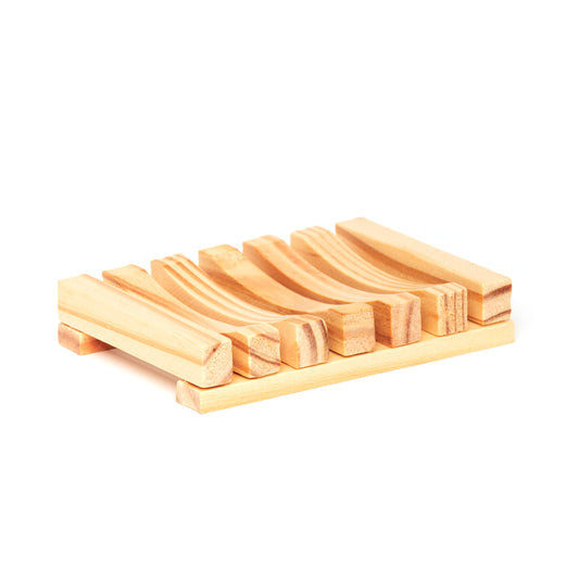 Wood Soap Dish (Natural Color)