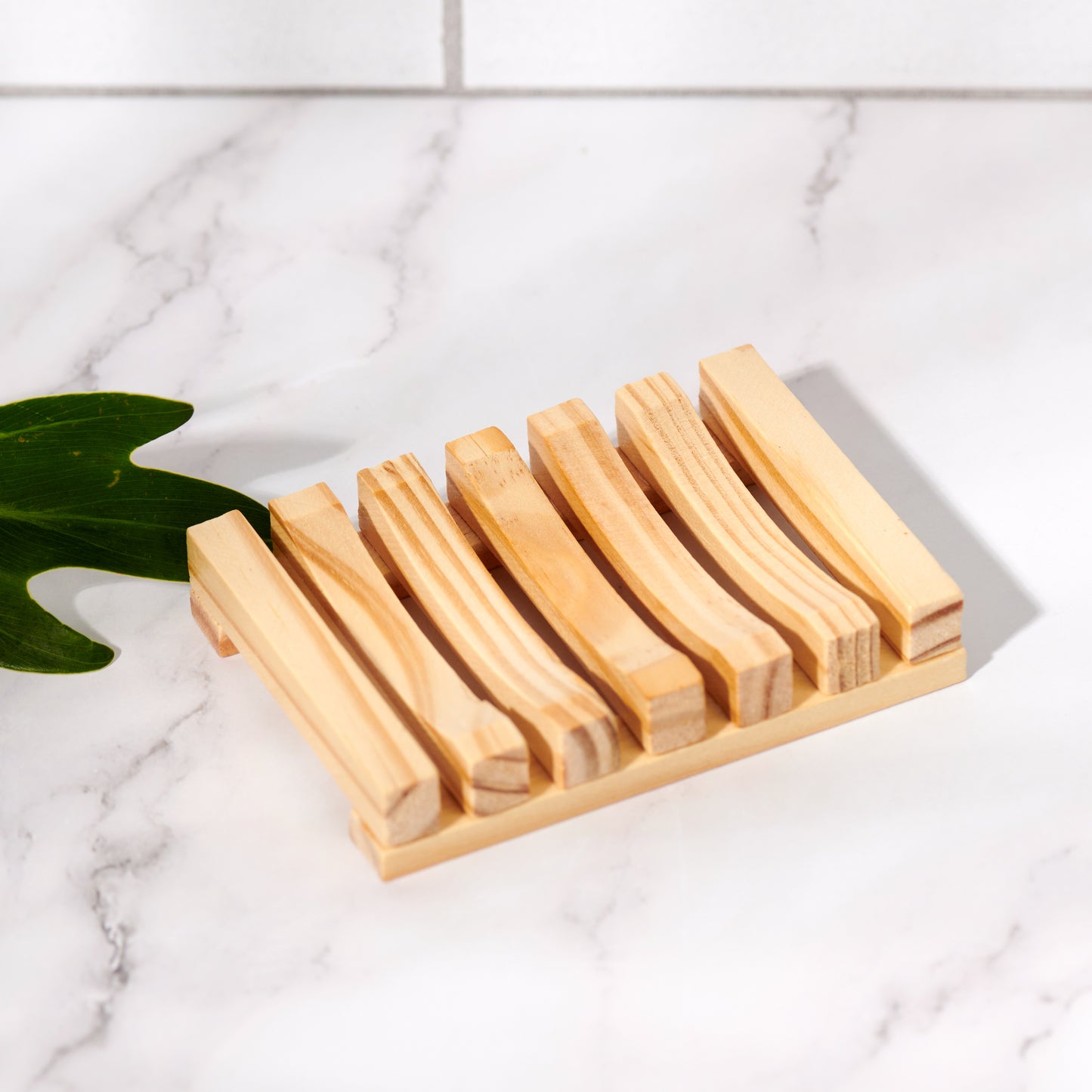 Wood Soap Dish (Natural Color)