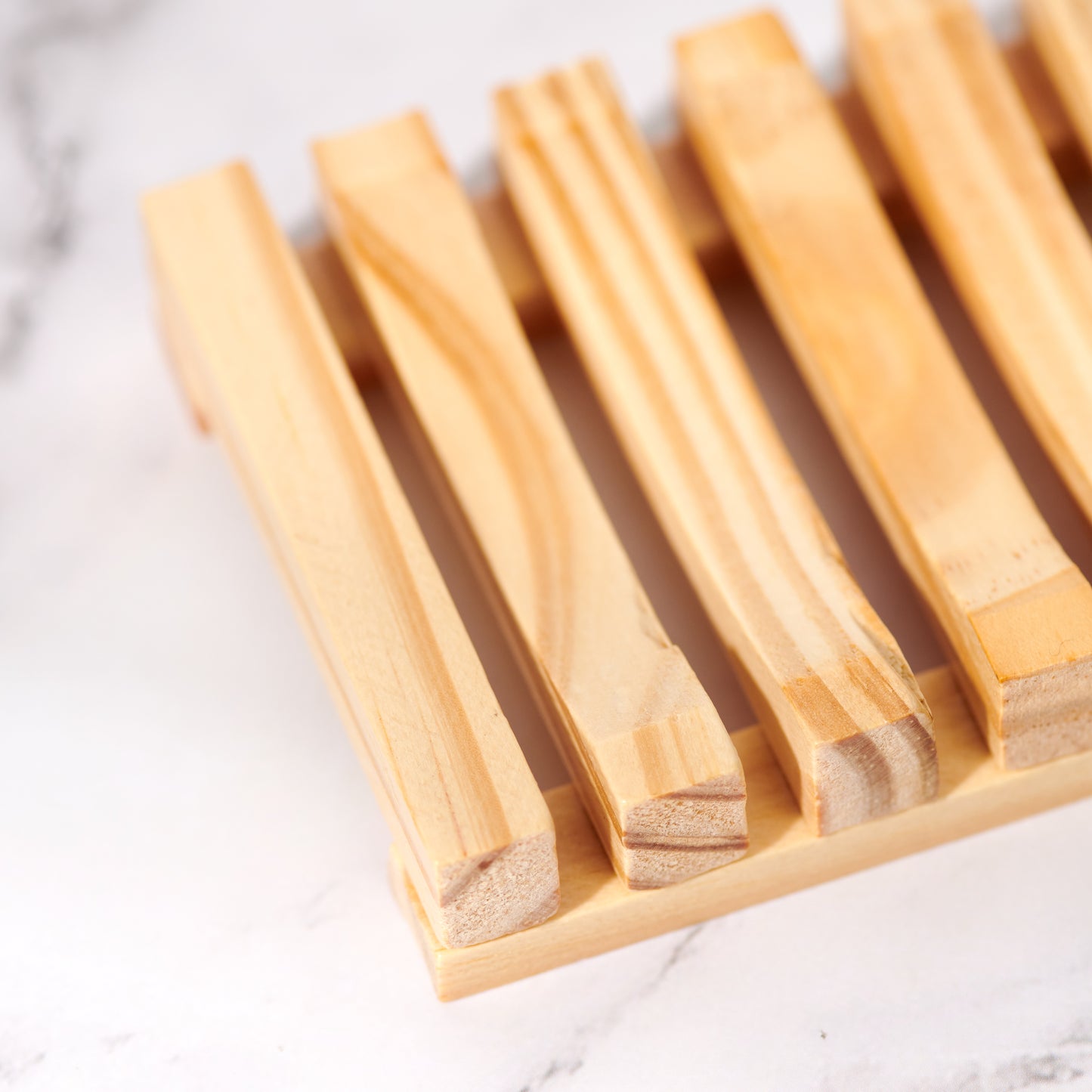 Wood Soap Dish (Natural Color)